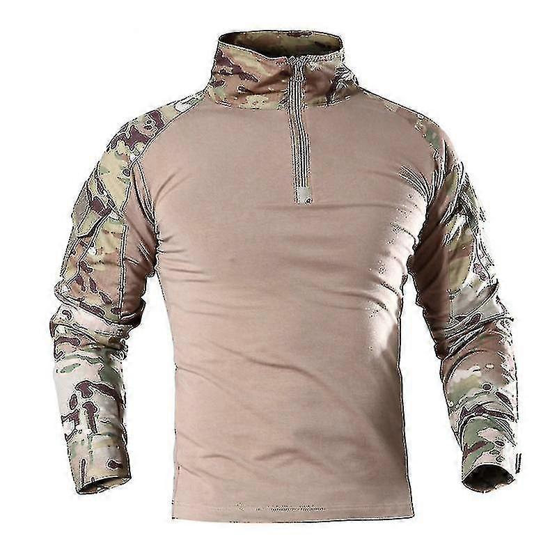 Στρατός Tactical Shirt Για Άνδρες Στρατιωτική Μάχη Πουκάμισο Κυνήγι Cothes Καμουφλάζ Πουκάμισο Paintball T-shirt Hk