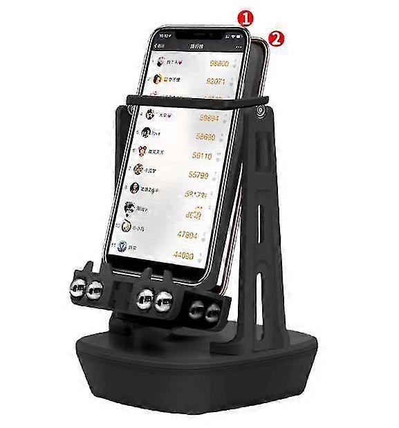 Mobile Phone Pedometer Desk Walking Swing Shaker Mobile Phone Stand Holder Pedometer Brush Stepper Artifact-Yvan