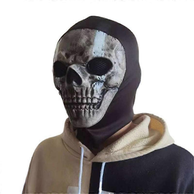 Ghost Face Mask, Scary Skeleton Skull Mask for Halloween
