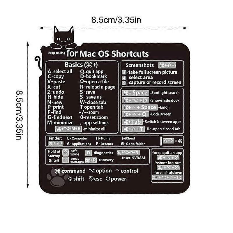Computer Keyboard Shortcut Reference Sticker Adhesive For PC Laptop Desk  Word Excel Clear Shortcut Key Stickers Electronics Stickers