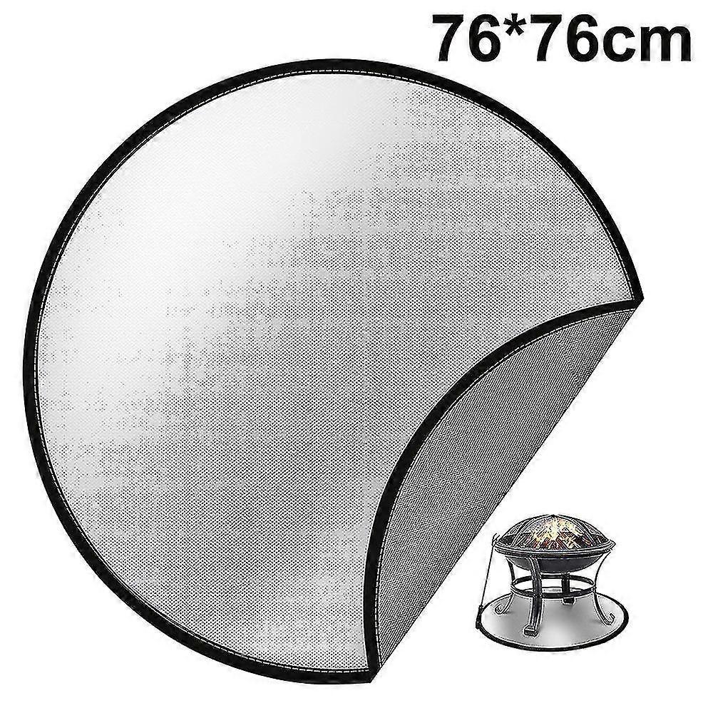 Fire Pit Mat, Round Fireproof Mat For Fireplace,30*30 Inch - Mishan