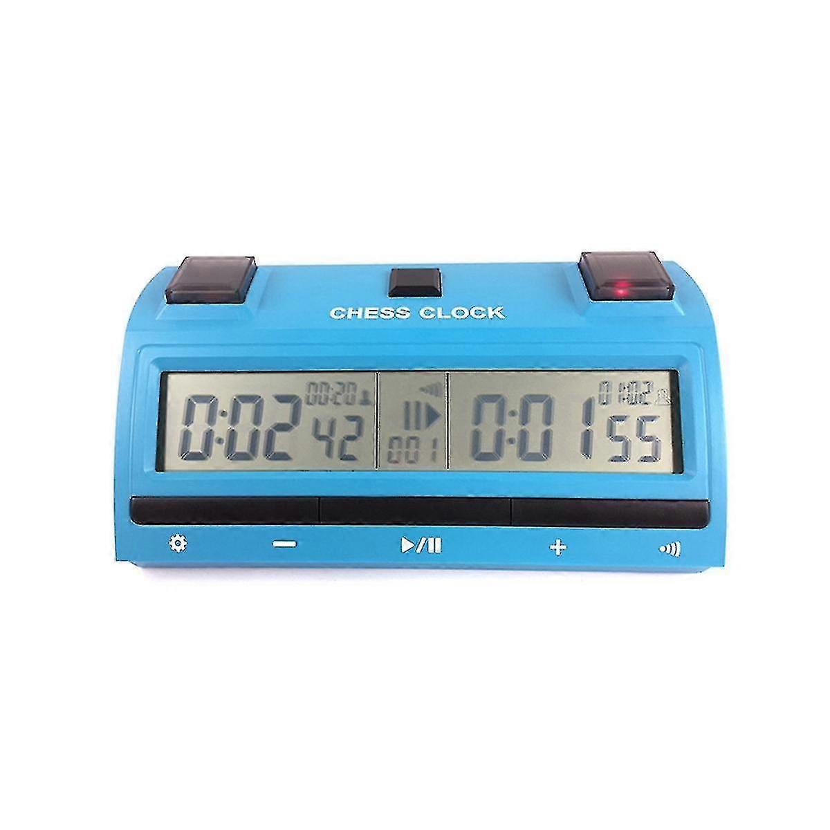 Exquisite Professional Chess Digital Timer Chess Clock Count Up Down Board Game Stopwatch Bonus Competition H