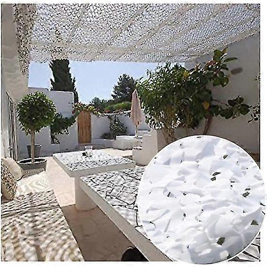 White Camouflage Net, Rectangular Shade Sail Design Camouflage Shade 3x3 M White