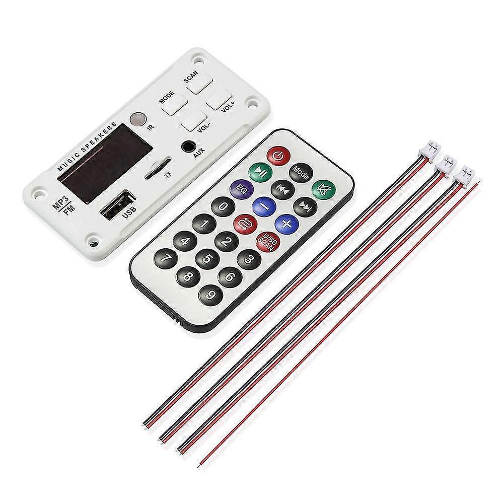 50w Bluetooth V5.0 Mp3 Decoding Board 5v-12v Bluetooth-compatible 5.0 Car Fm Radio Module Usb Aux W