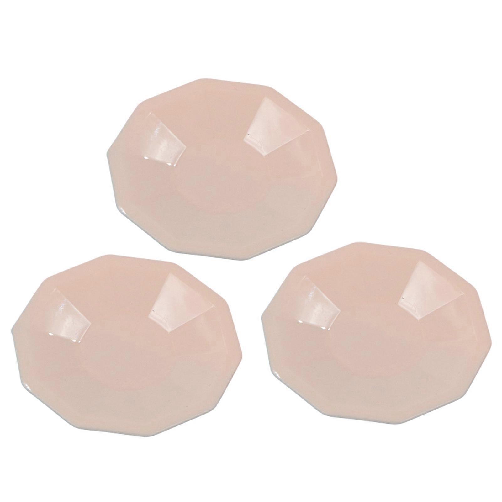 3Pcs Dollhouse Plate Fine Workmanship Smell-less Decoration Miniature Artificial Dish Decor for Kids