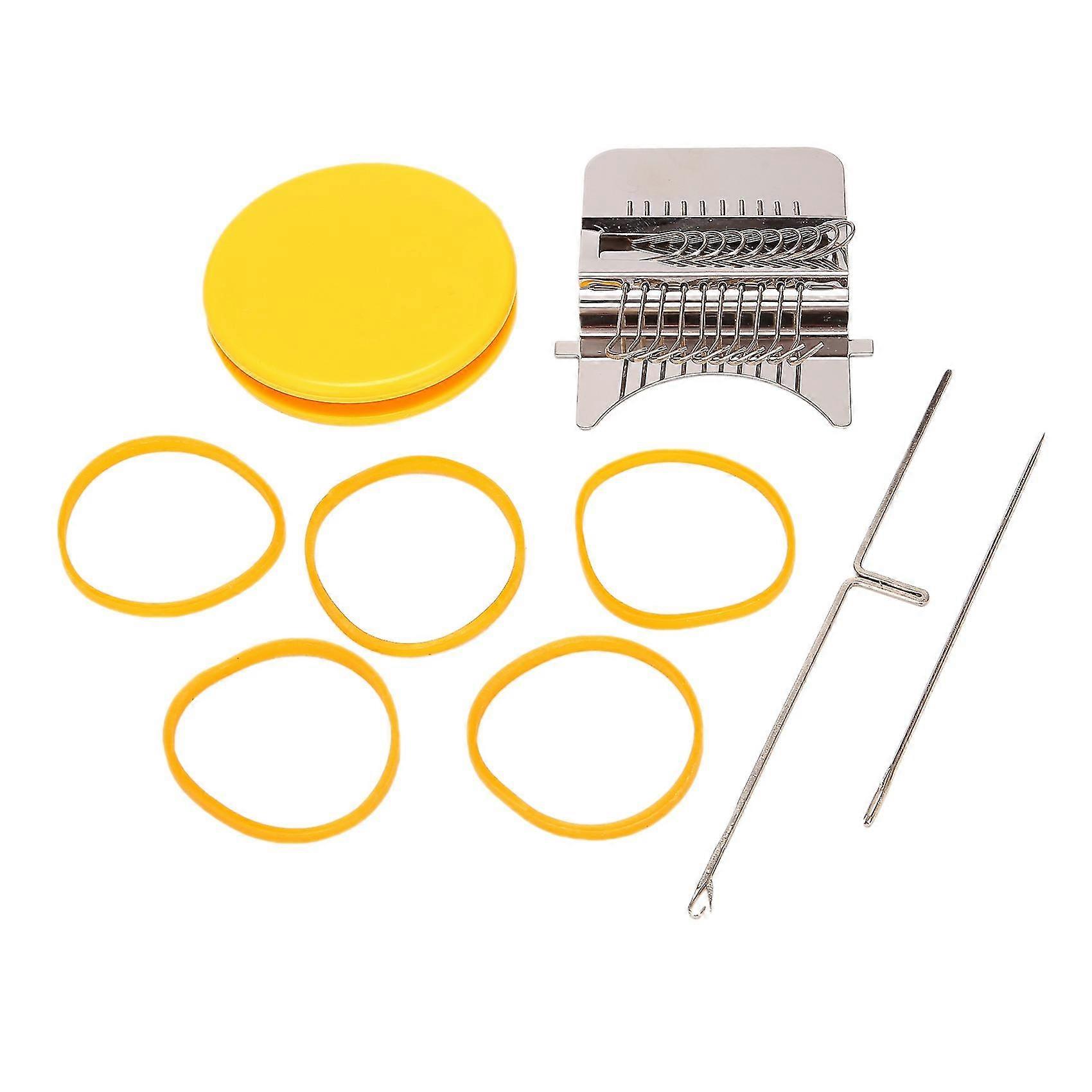 10 Needles Diy Antique Small Loom Darning Machine Mini Weaving Loom Mender Weave Tool Yarn Hand Kni