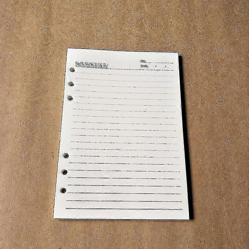 A6 Refill Paper, 80 Pages A6 Loose Leaf Paper 6 Hole Notebook Refills