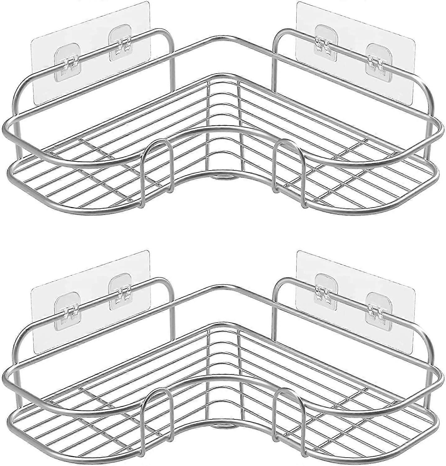 Shower Corner Shelves No Drilling, Stainless