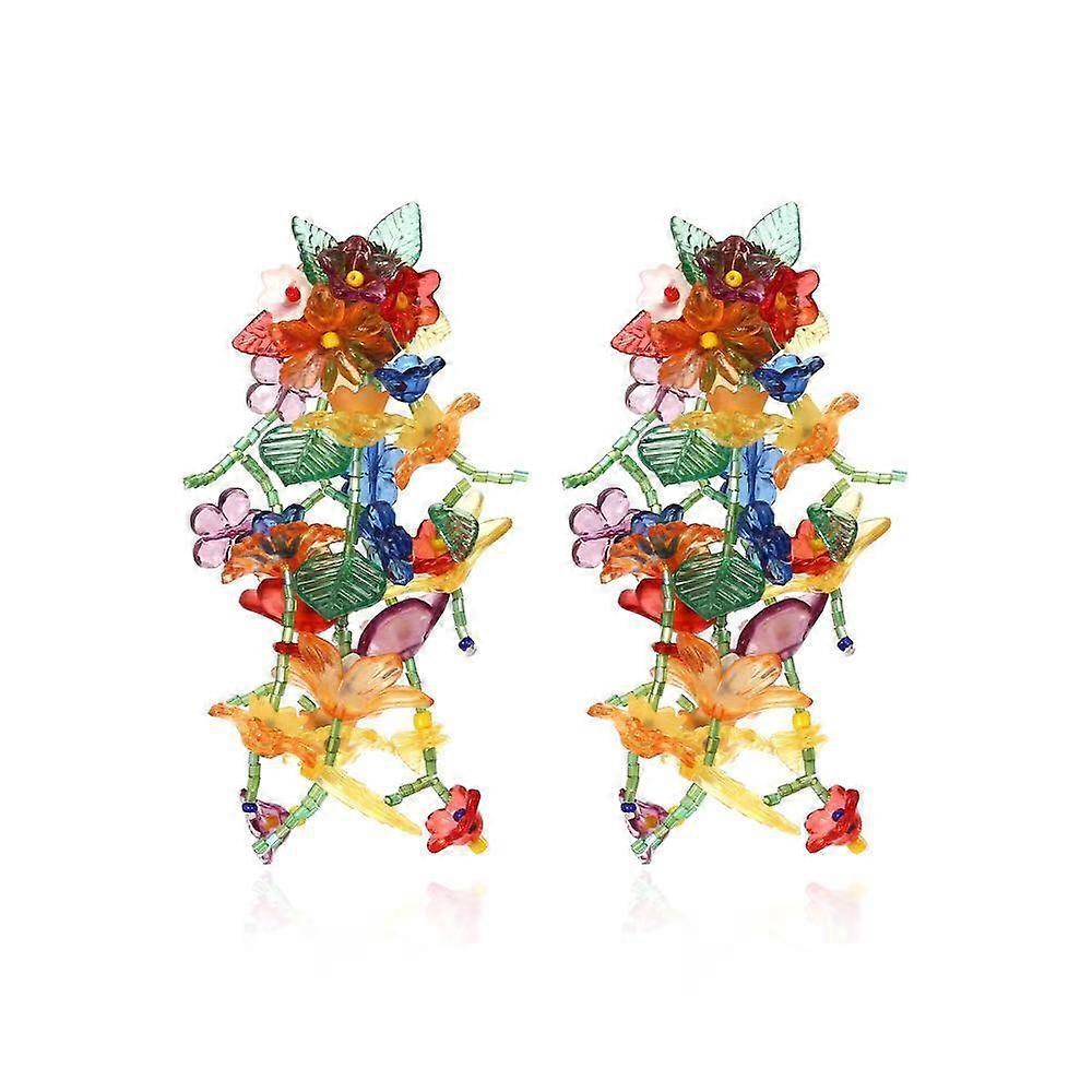 Exaggerated flower bush Earrings