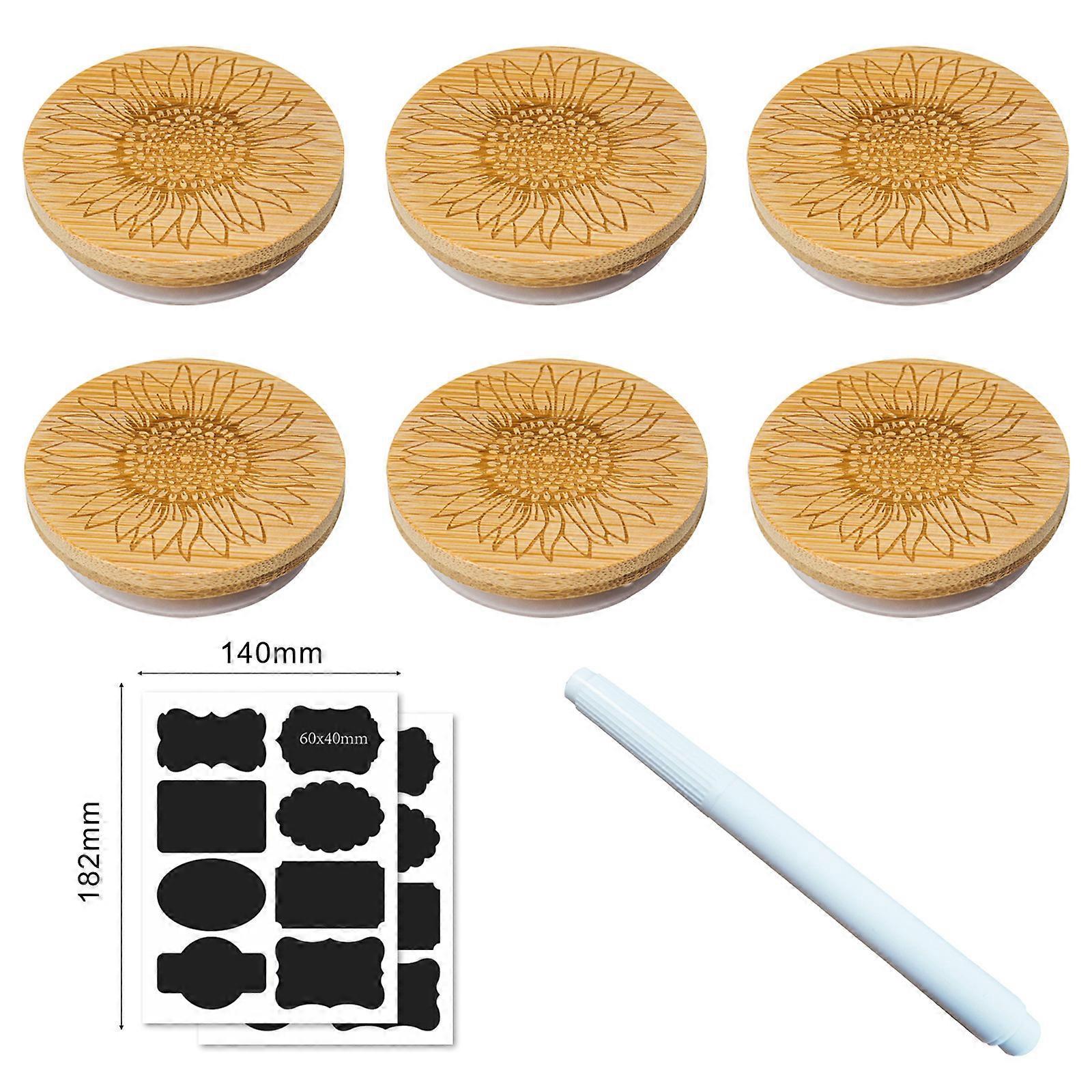 Bamboo Mason Jar Lids