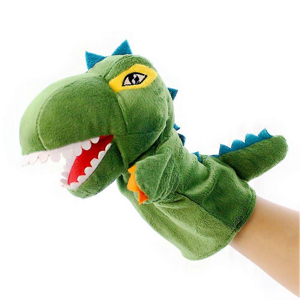 Cartoon Dinosaur Plush Soft Hand Puppet Kids Toddler Pretend Playing Toy Gift KAESI