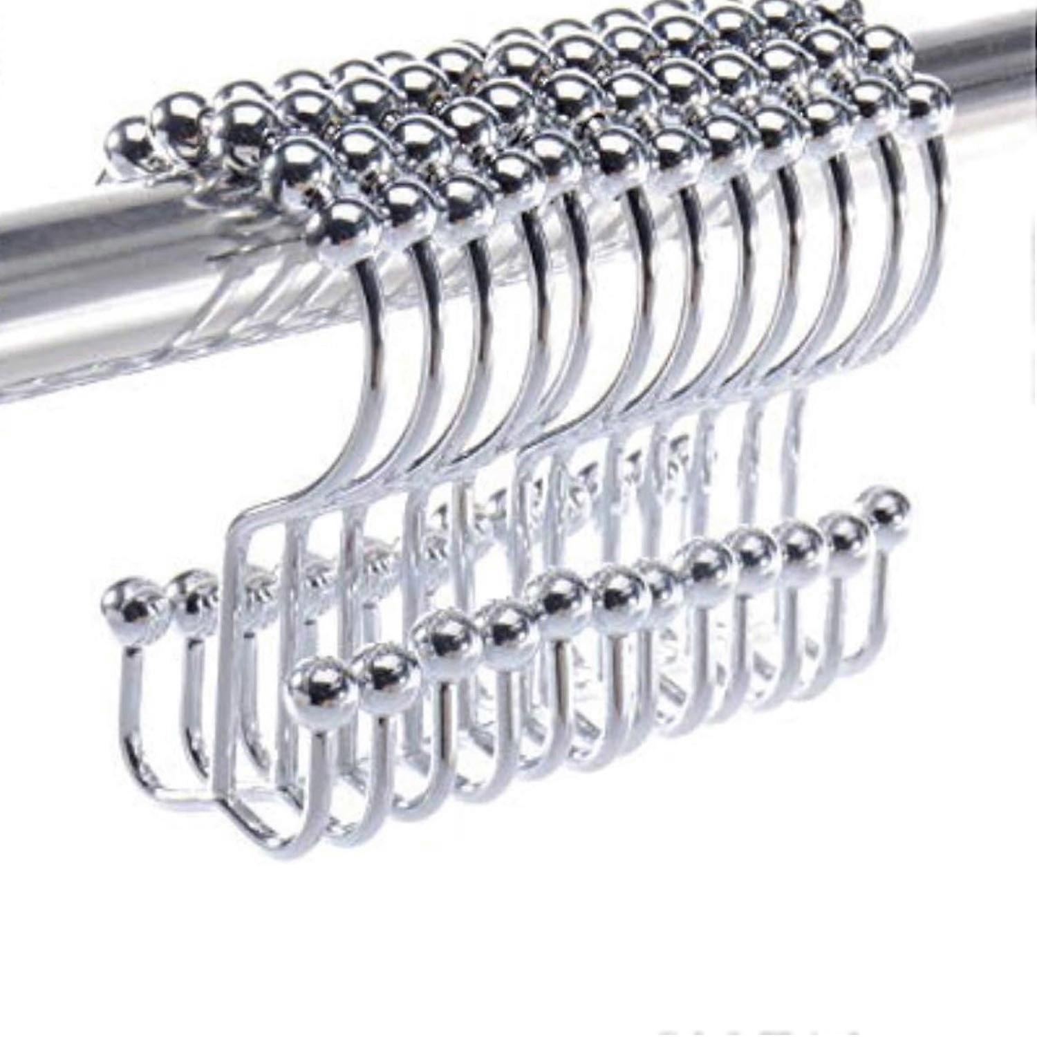 12 extra large double shower curtain rings