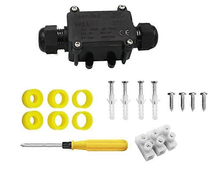 Waterproof Junction Box G711 Outdoor Cable 2 Way Plug Electrical Junction Box with Screwdriver