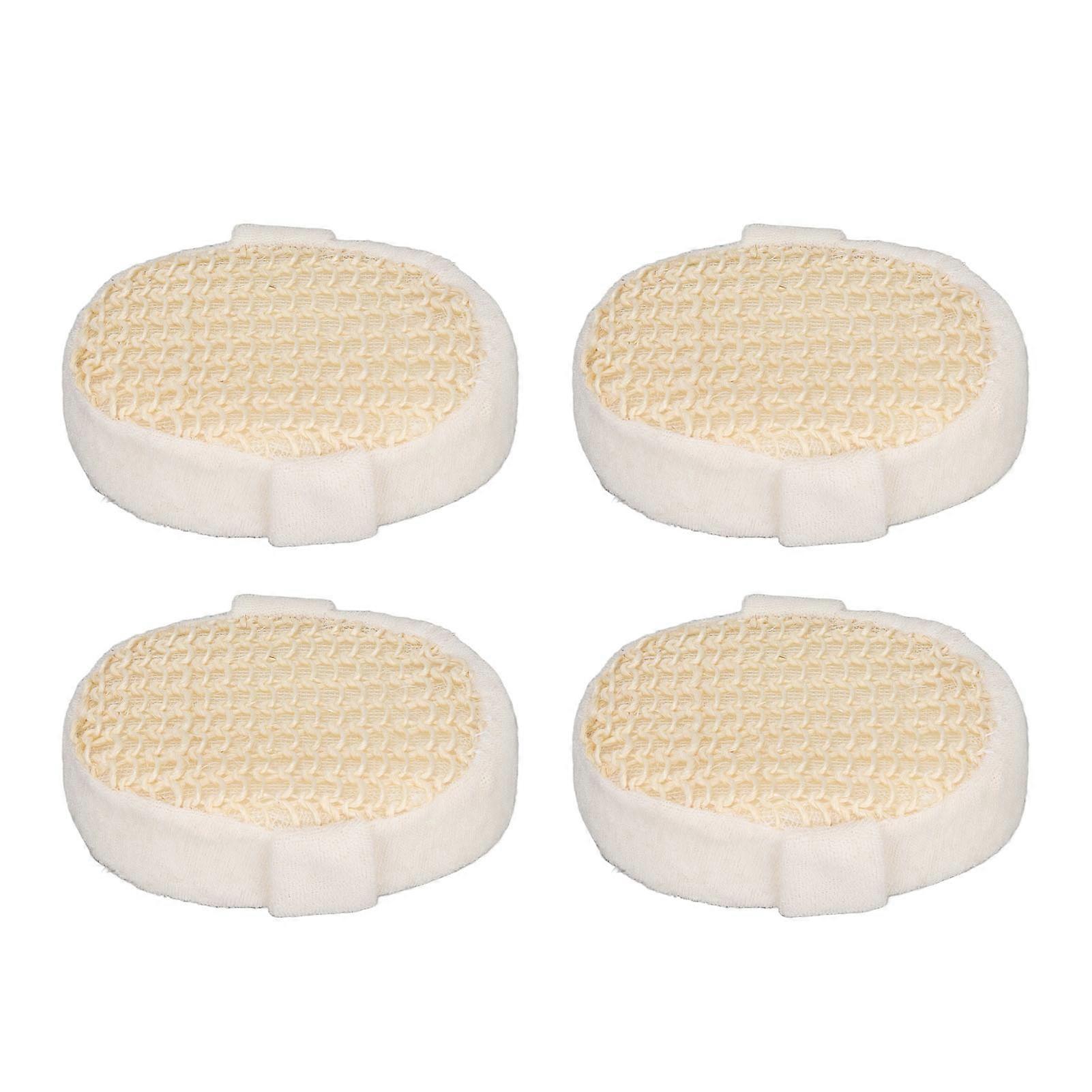 4Pcs Sisal Bath Sponge Exfoliating Easy Cleaning Quick Drying Exquisite Shower Sponge for Shower