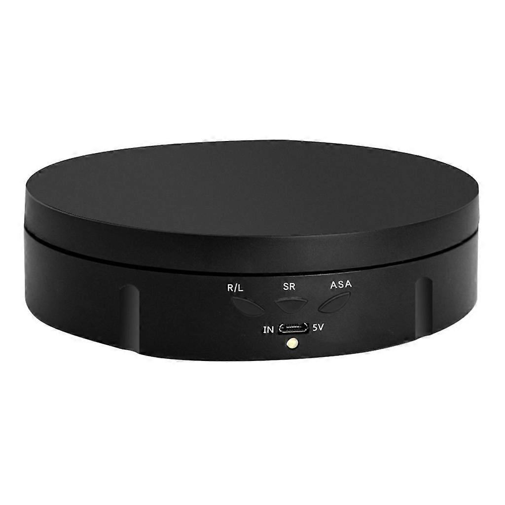 360 Rotating Turntable for Photography, Automatic Revolving Platform Black