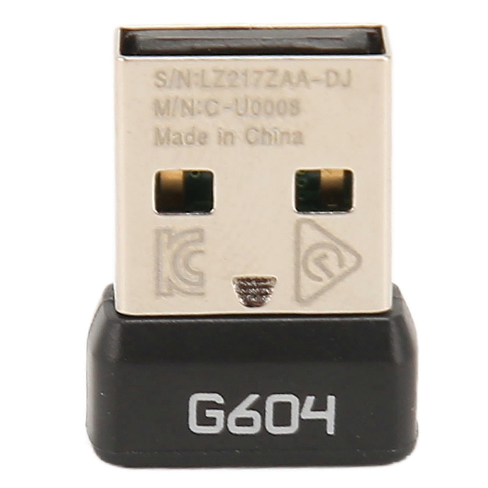 USB-Empfänger 2,4 GHz Wireless Stable Signal Tragbarer langlebiger ABS-Mausadapter für Logitech G604 Wireless Mouse