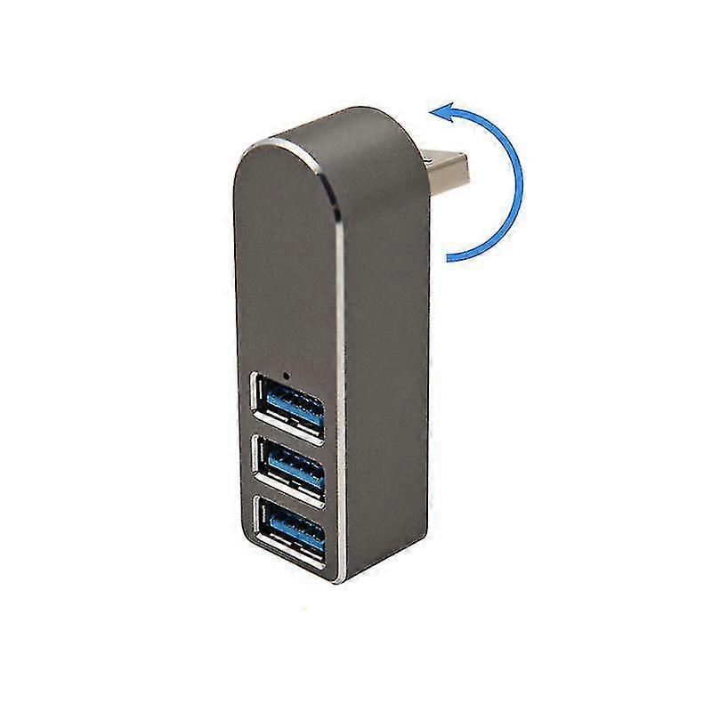 3 Port Usb 3.0 Hub 270 Rotatable For Usb 3.0 Compatible Devices cy