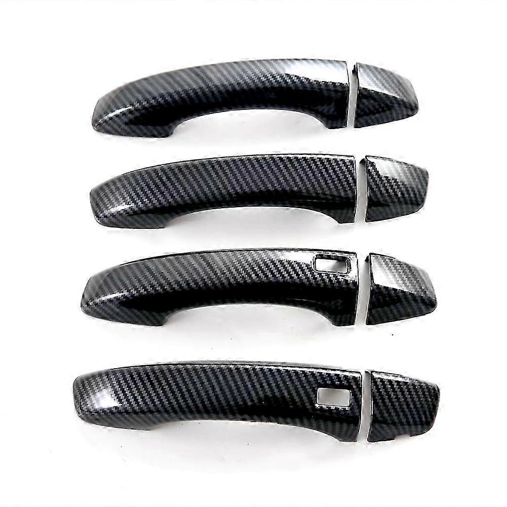 غطاء مقبض الباب الخارجي للسيارة لملحقات MG ZS 2024 ألياف الكربون RHD