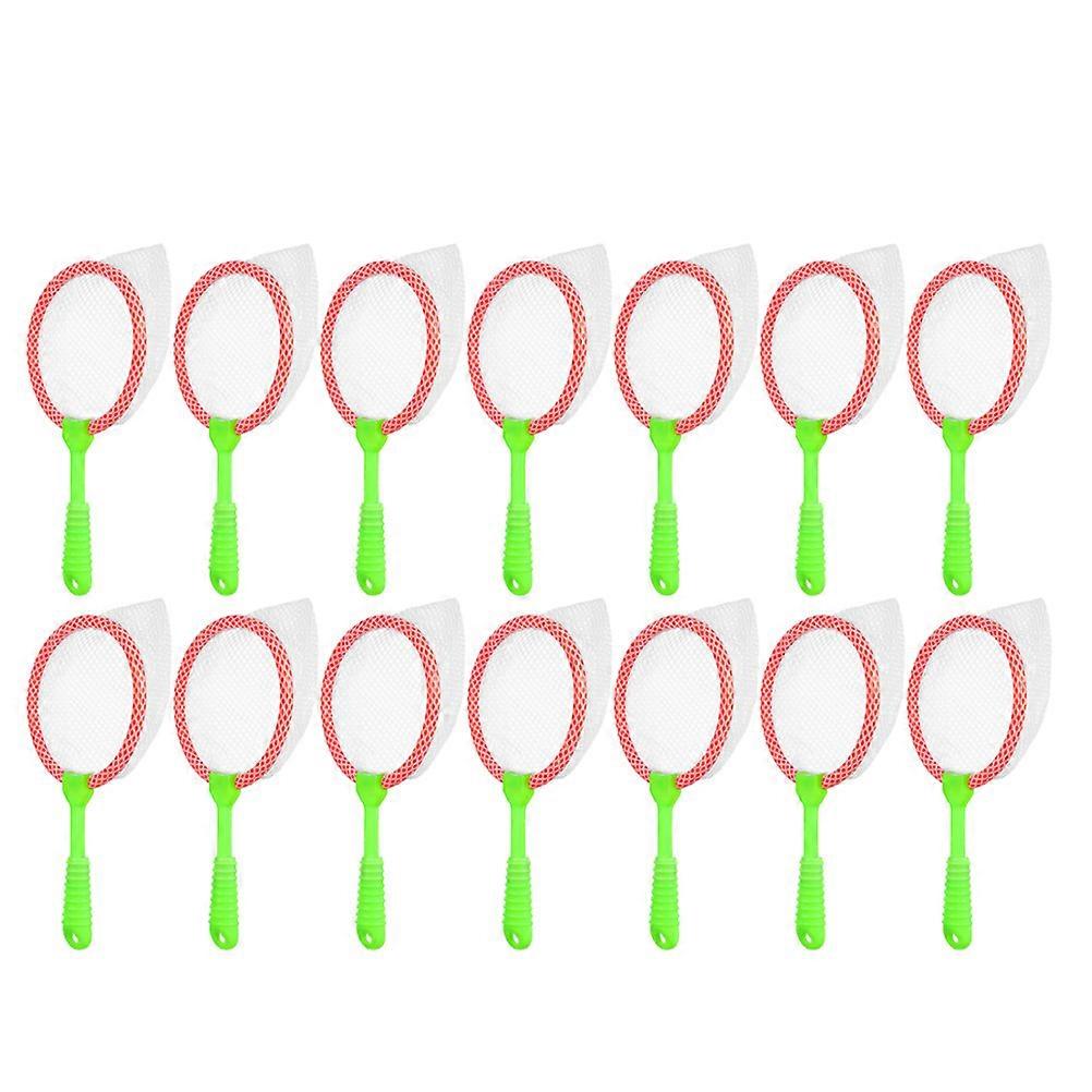 14 st barnfisknät utomhusfiskleksak fiskfångstnät (slumpmässig färg)