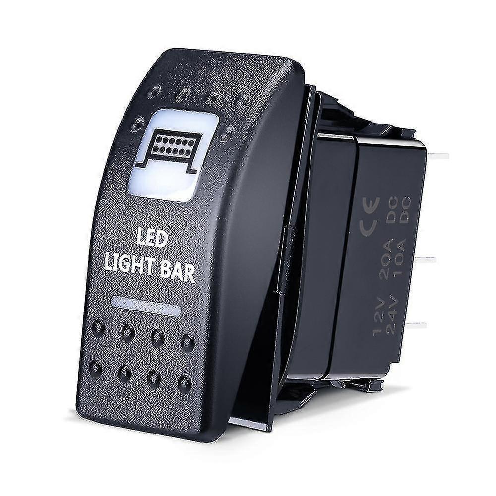 Kemimoto Rocker Switch Barre lumineuse LED Light Bar pour Can Am Maverick Commander 16 Utv pour Yamaha Compatible avec Polaris Ranger