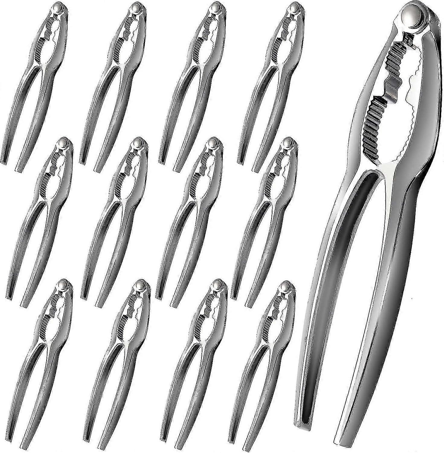 12pcs Crab Crackers and Tools - Strumento per cracker per gambe di granchio in acciaio inossidabile