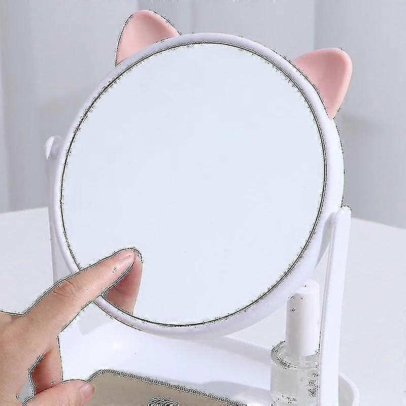 New Makeup Mirror Ladies Makeup With Desktop 360 Rotating Mirror Fo...