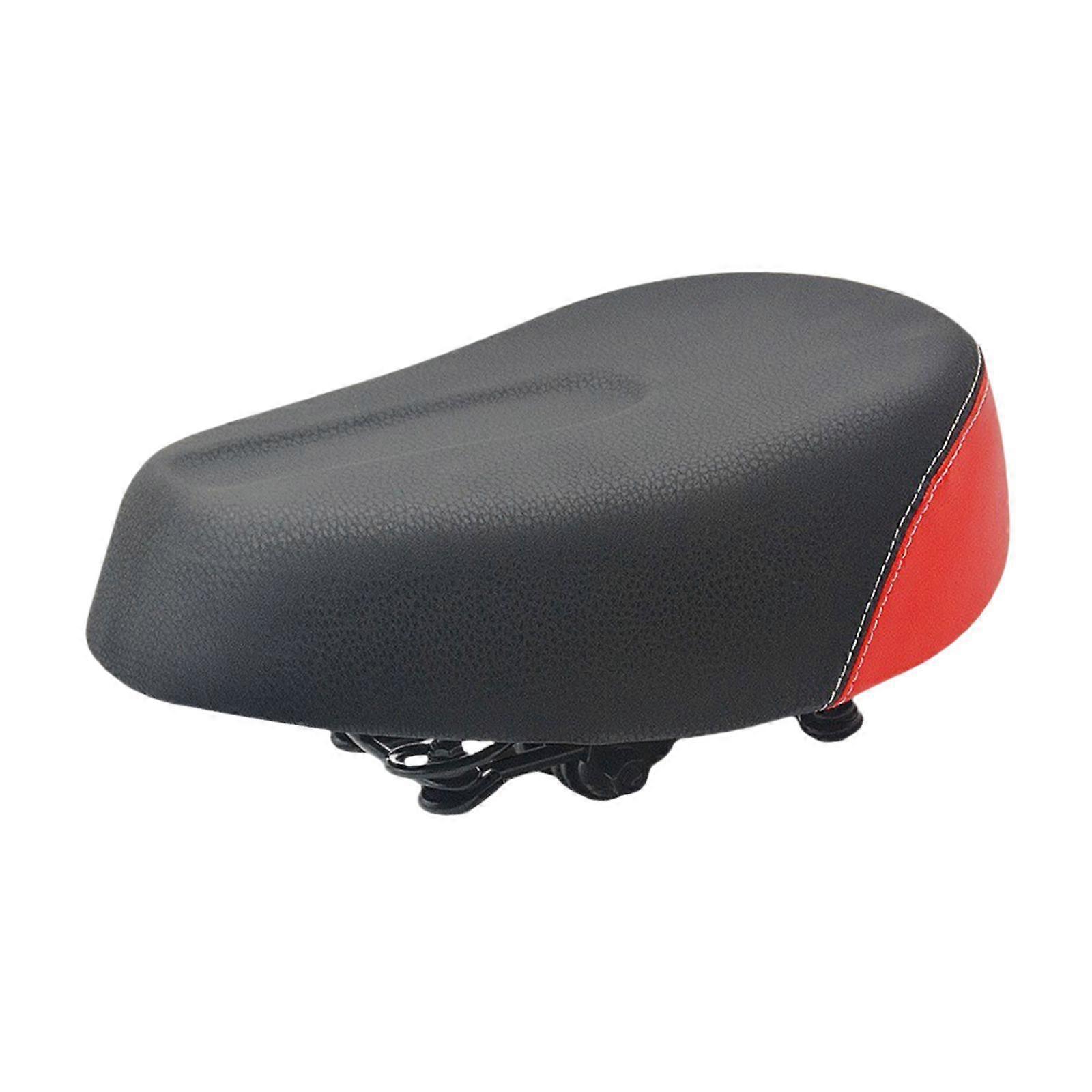Road Bicycle Saddle Practical Riding Shock Absorption Accessory Scooter Seat Red