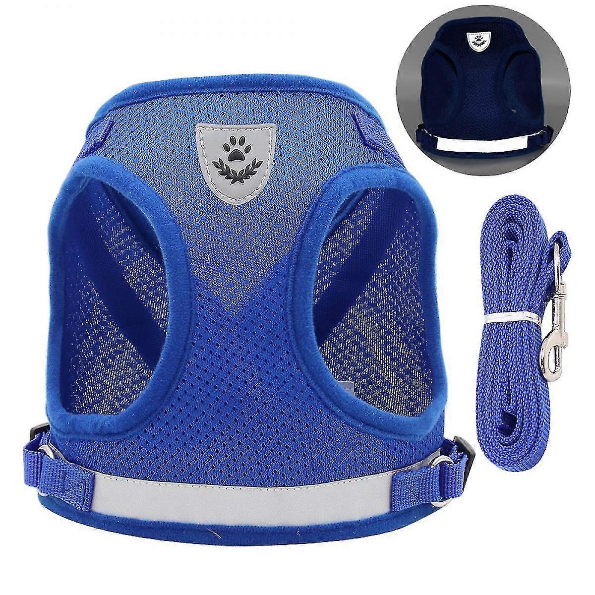 Veeki Cat Harness And Leash Set For Walking Cat And Small Dog Harness Soft Mesh Puppy Harness Adjustable Cat Vest Harness With Reflective Strap Comfor