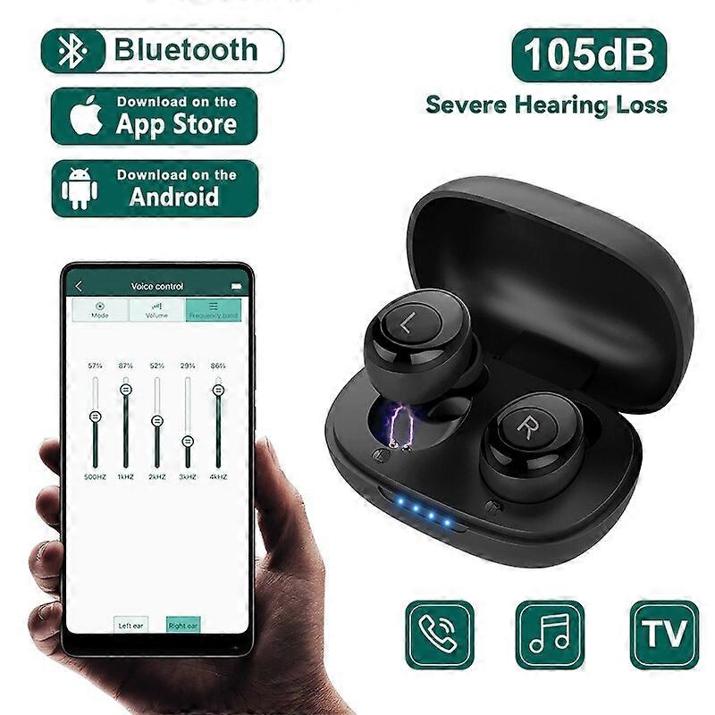 Bluetooth Hearing Aids Rechargeable Hearing Aid APP Digital Sound Amplifier For Deafness Wireless Aparelho Auditivo Audifonos