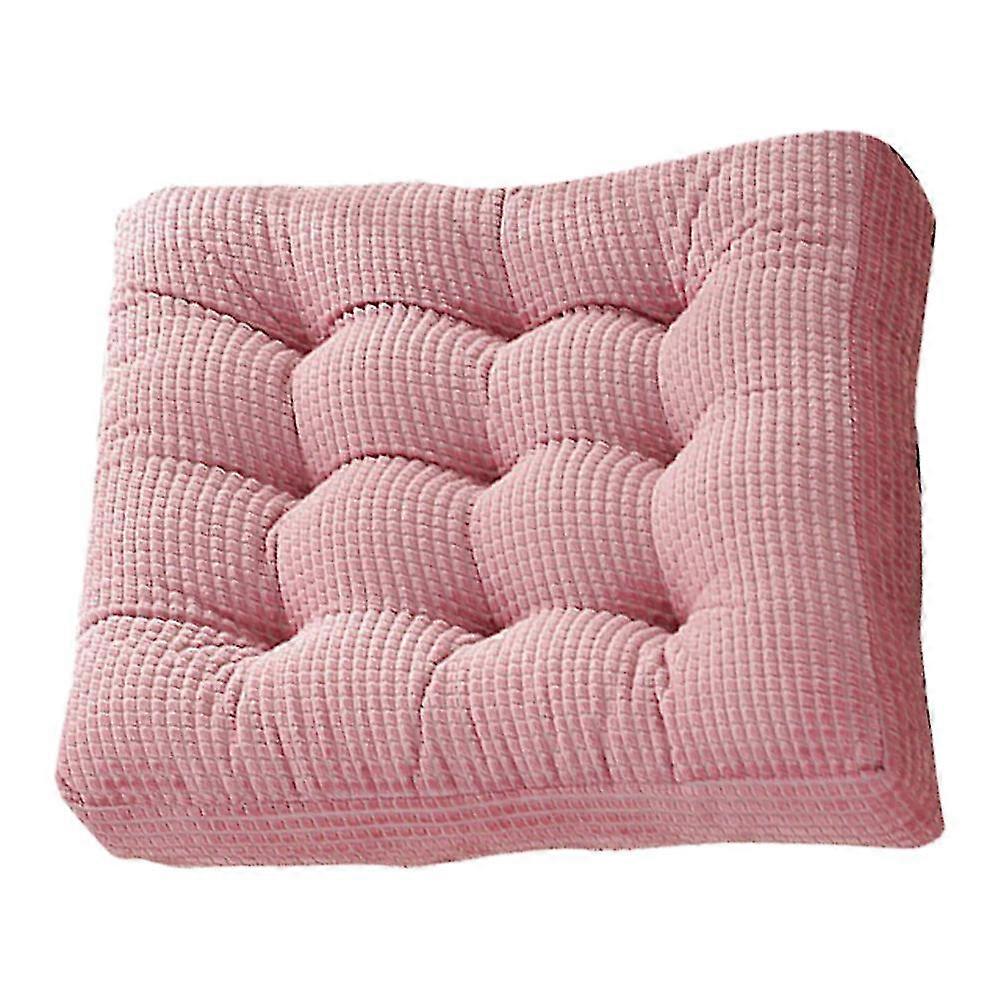 Thickened Tufted , Solid Square Corduroy Chair Pillow Seat Soft