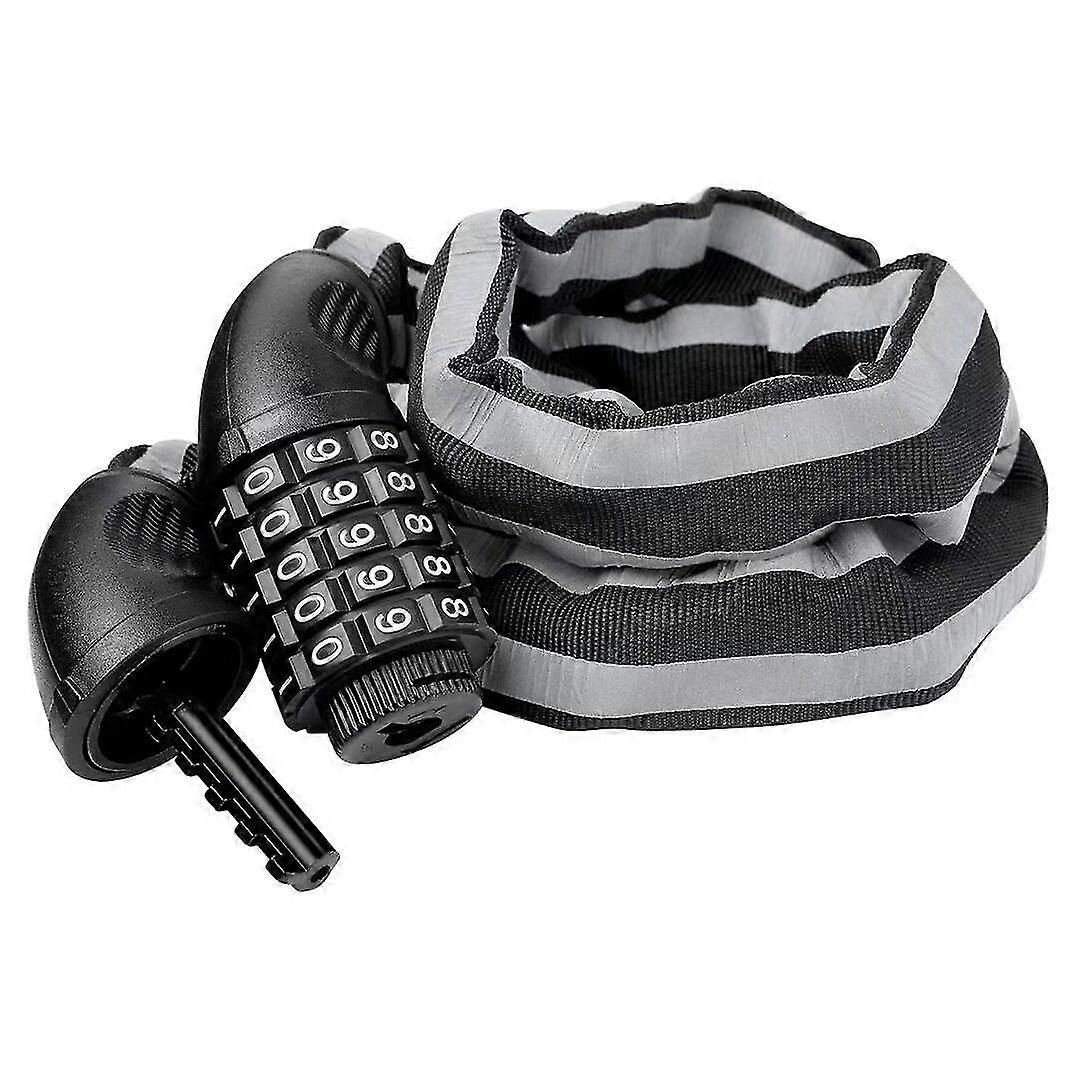 Bicycle Lock Chain with Code 90 cm Foldable, combination for bicycles