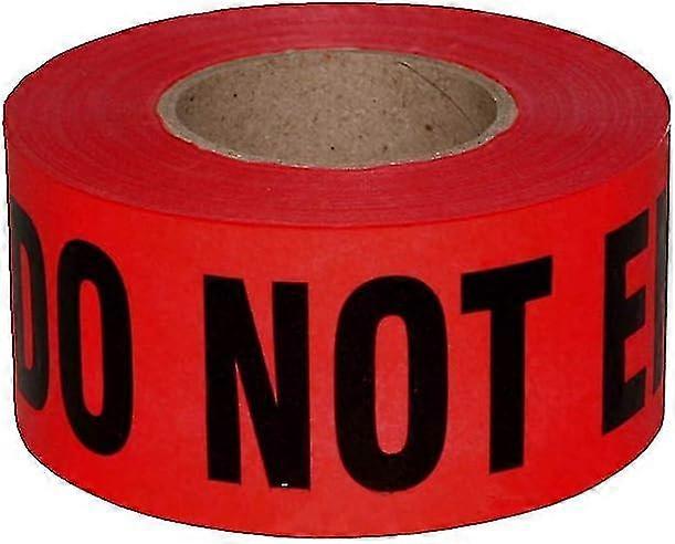 Red Danger Do Not Enter Tape Roll 3 X 330 Feet - Non-adhesive Caution Tape Barricade Tape For Danger/hazardous Areas