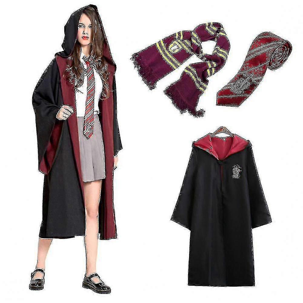 Adult Mens Womens Wizard Harry Potter Fancy Dress Cloak Costume Cospla F