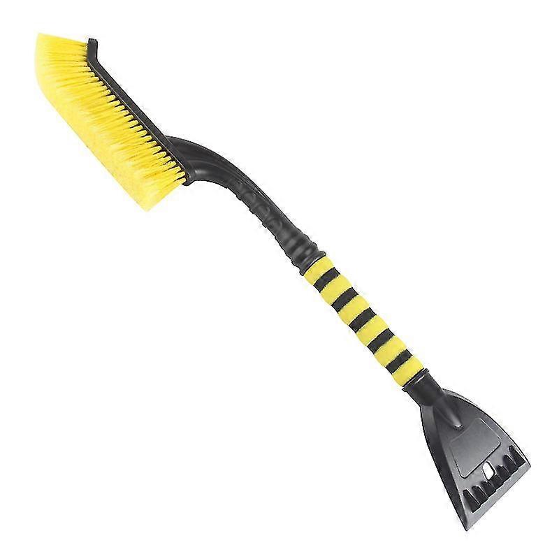 Snow Scraper For Car Detachable Ice Scraper And Brush With Foam Grip Detachable Snow Mover No Scratch For Winter Cars Windshield Trucks(1pc, Yel