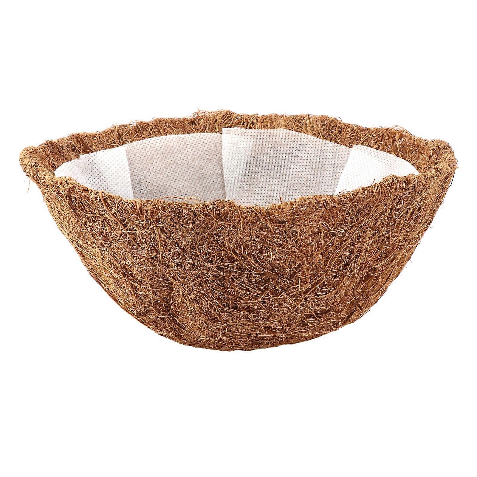 Coco Liners for Planter Hanging Basket with Non-Woven Fabric Lining for Reduce Leakage of Soil and Water