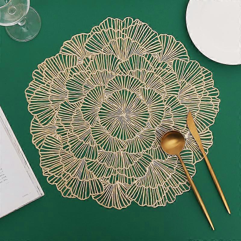 Elevate Your Dining Table with a Stylish Flower-Shaped Placemat - Heat Resistant & Non-Slip!