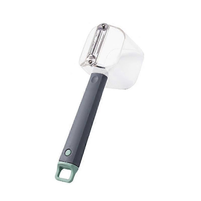 Handheld Peeler Multifunctional Stainless Steel Comfortable Grip Potato Scraper with Container House
