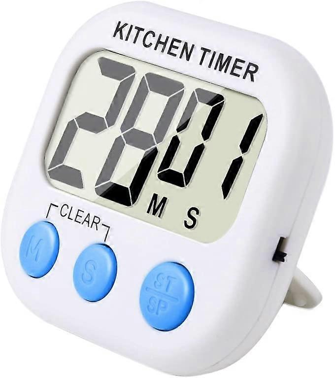 Magnetic Digital Kitchen Timer With Loud Alarm And Large Lcd Display