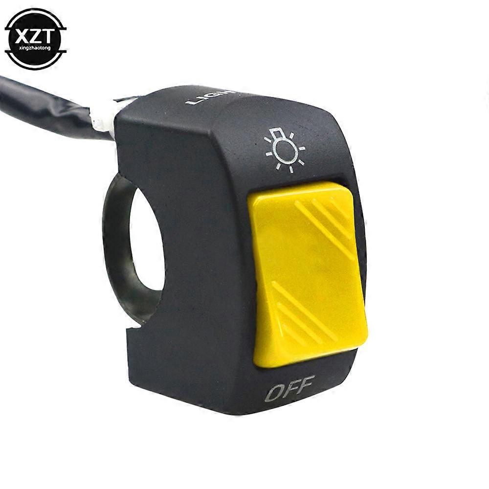 Motorcycle LED Spotlight Switch Button 12V Button Connector Handlebar Switch for ATV Electric Vehicle Motorcycle