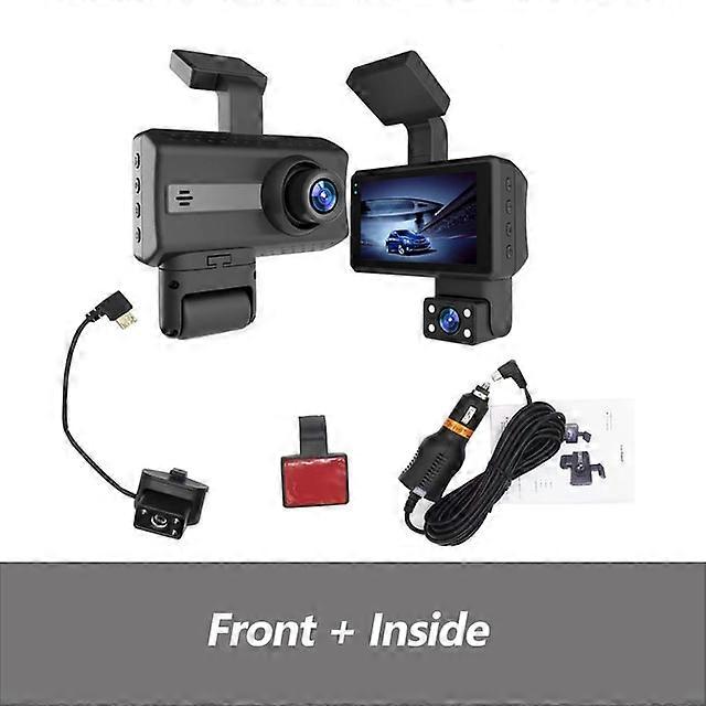 Car Dash Cam 1080P Front+Inside &amp; Front+Rear Dual Lens Built in G-Sensor DVR Recorder Dashcam Loop Recording Parking Monitor
