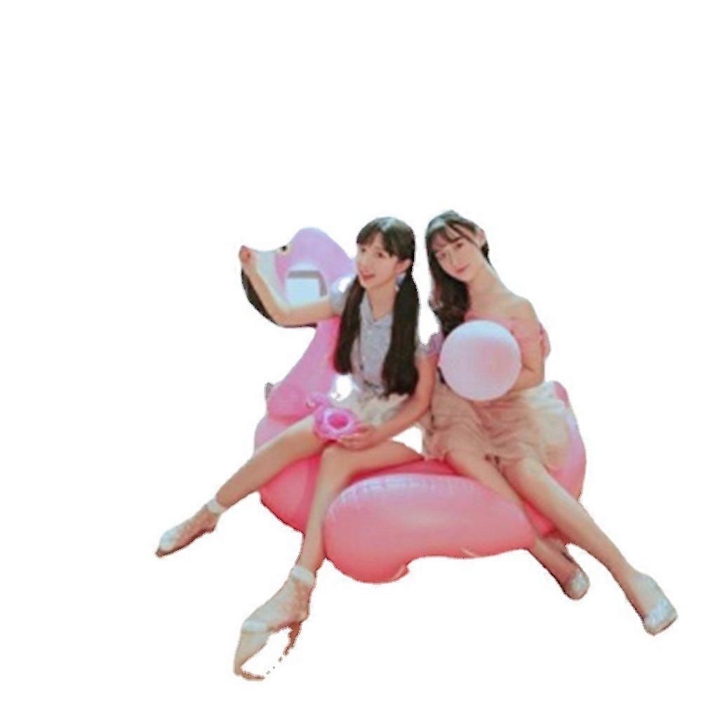 150cm Flamingo Rid On Swim Float Inflatable Pool Float Adults Floating Chair