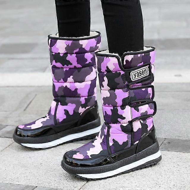 Women snow boots 2022 platform winter boots thick plush waterproof non-slip boots fashion winter shoes warm fur botas mujer