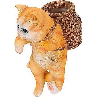Aquarium Landscaping Reusable Exquisite Fish Tank Aquascape Cute Backpack Cat for Home Aquarium Ornament