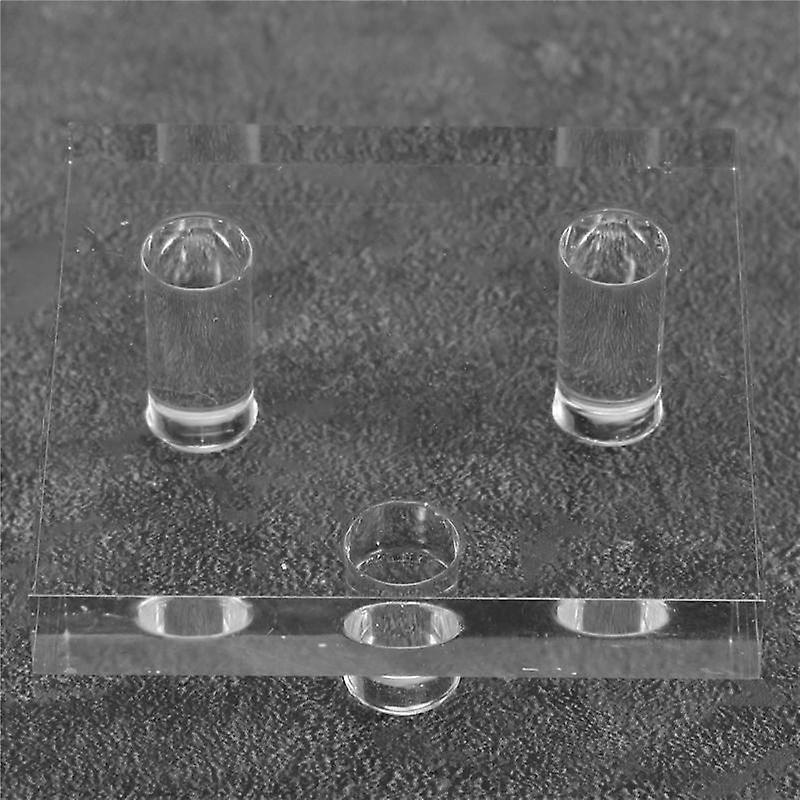 Acrylic Display Holder 4 PCS Clear Display Easel Stands for Fossil Coral Geodes Rock Mineral Small Collectibles,S