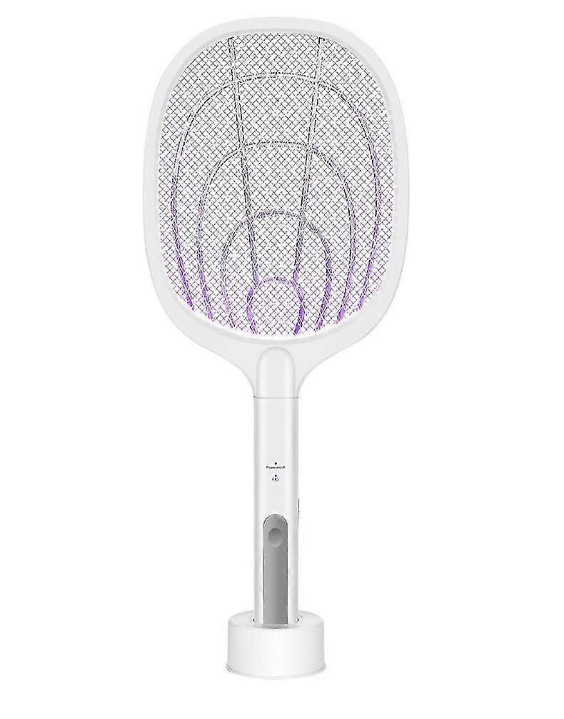 Electric Mosquito Fly Swatter Bat Racket Pests Insects Control Killer Repellent Usb Rechargeable