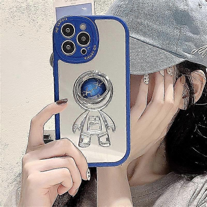 Mirror Kickstand Case Compatible With Iphone 13 Pro Max/13 Pro/13, Astronaut Pc Protective Cover