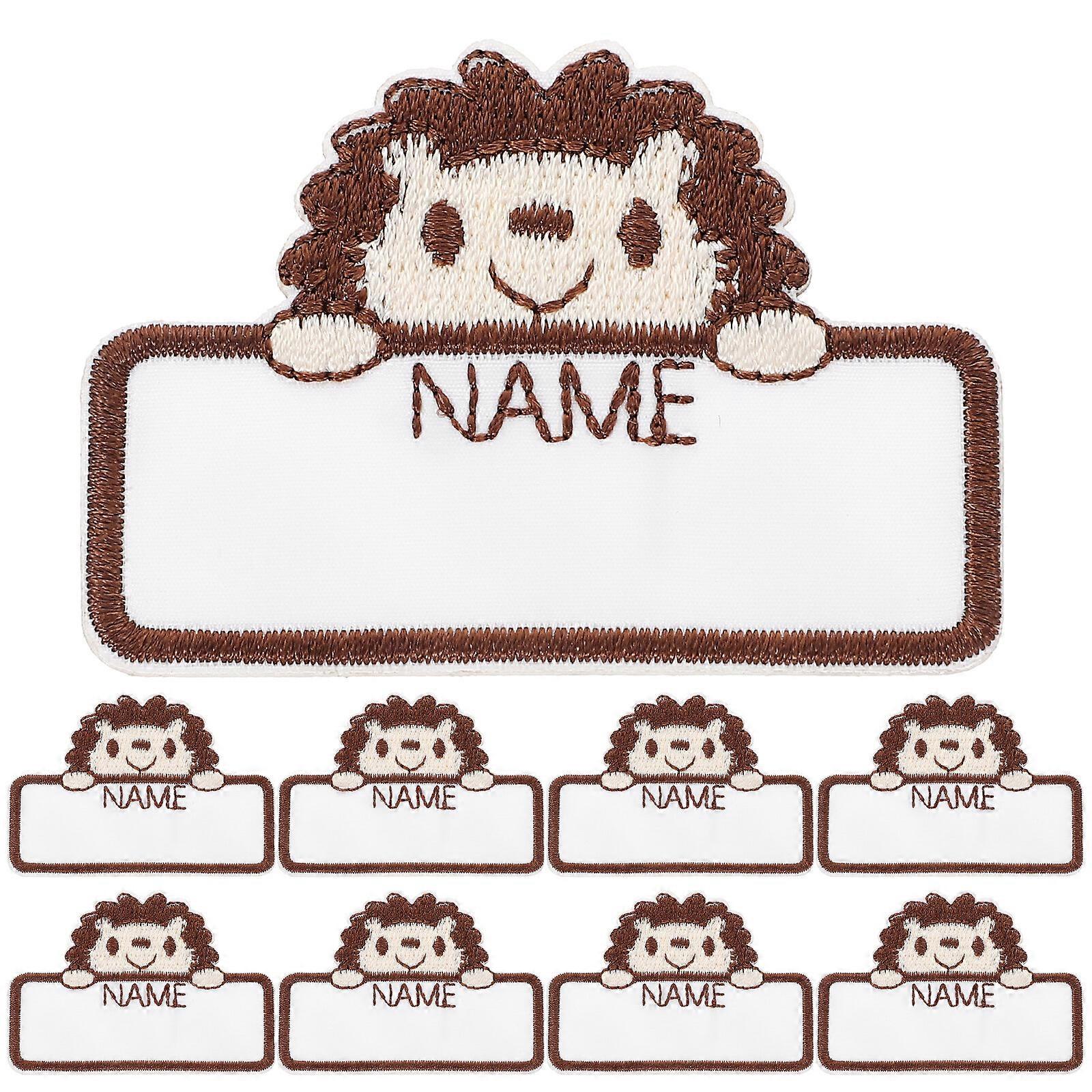 10pcs  Iron On Name Labels for Clothing Sewing Name Labels Cartoon Name Labels DIY Sewing Supplies