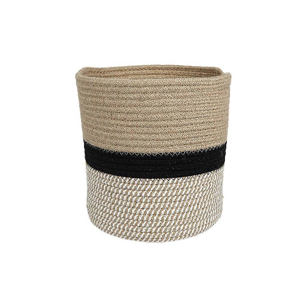 Cotton Rope Basket Woven Laundry Storage Laundry Hamper Flower Pot Container