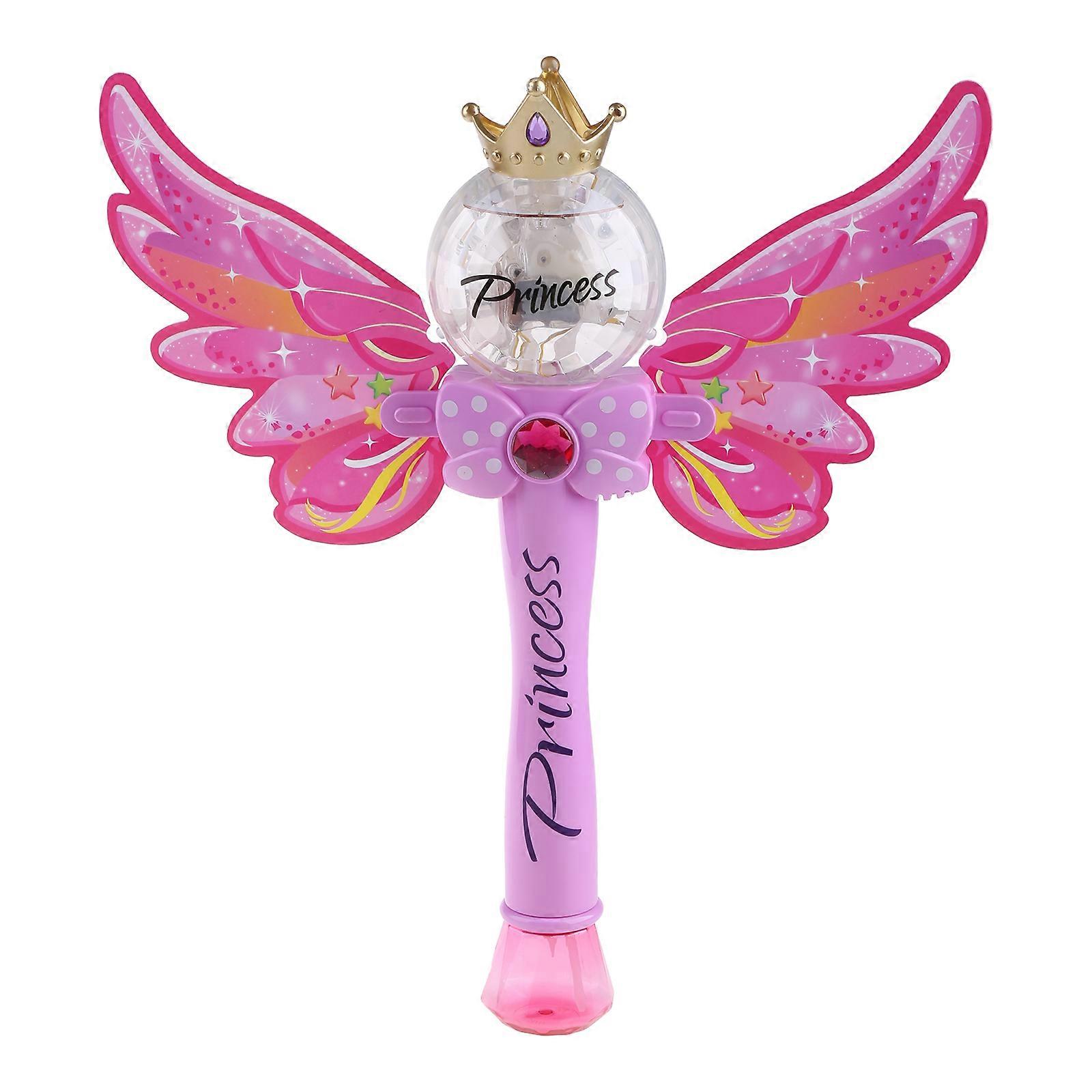 Fairy Stick Bubble Machine Cordless Automatic Bubble Maker Blower for Kids