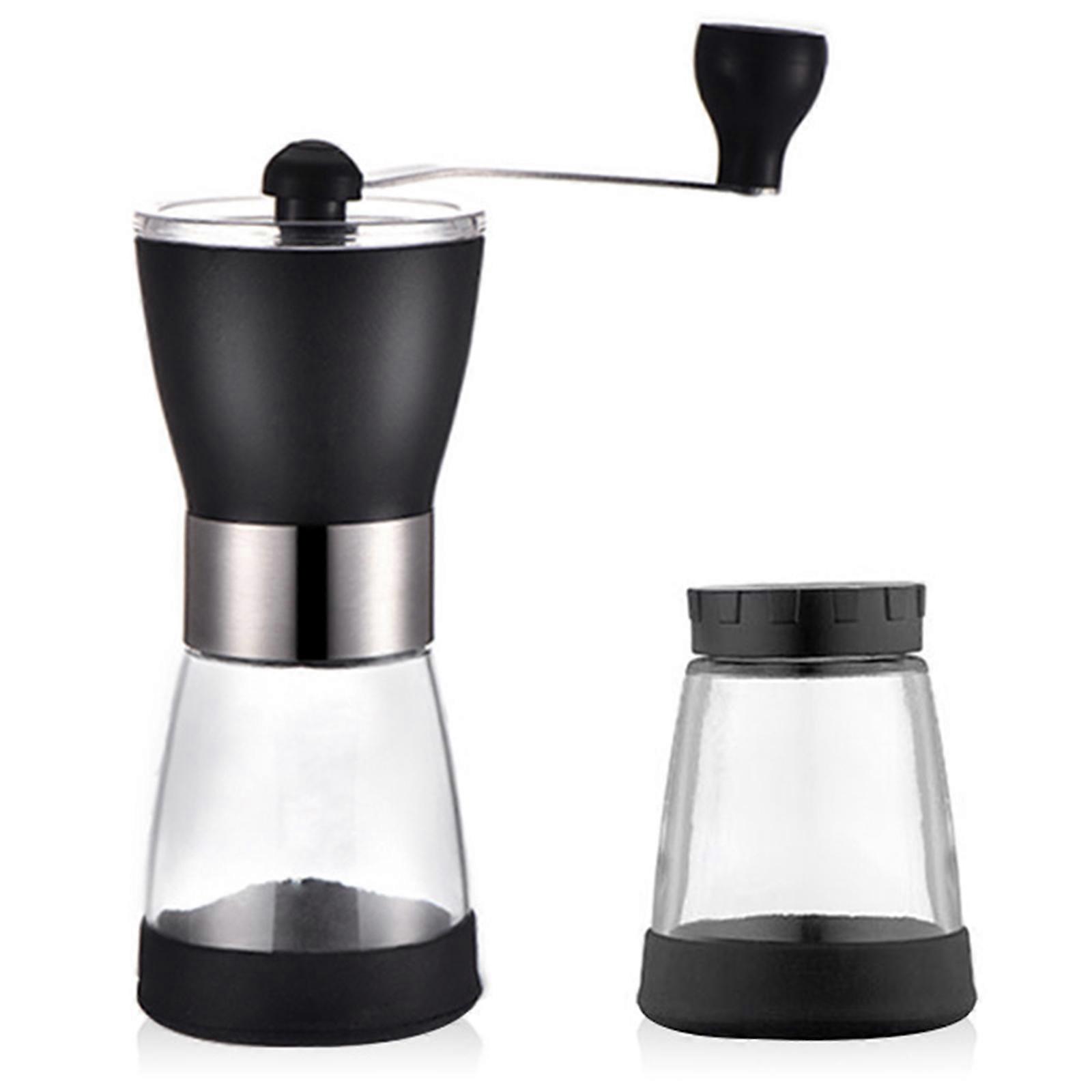 Adjustable Manual Coffee Grinder Ceramic Burr Hand Coffee Mill with Containers